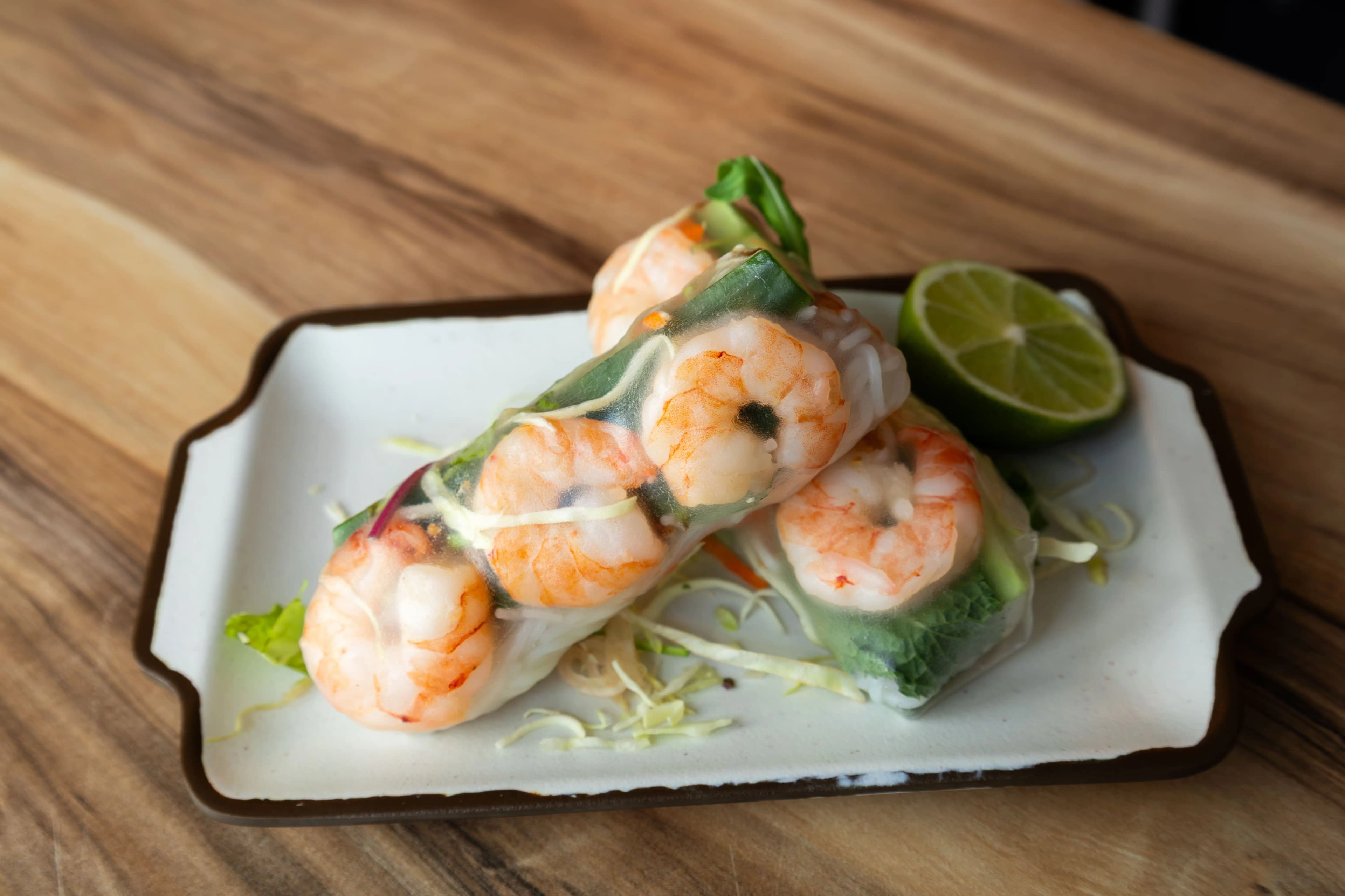 Fresh Vietnamese spring rolls